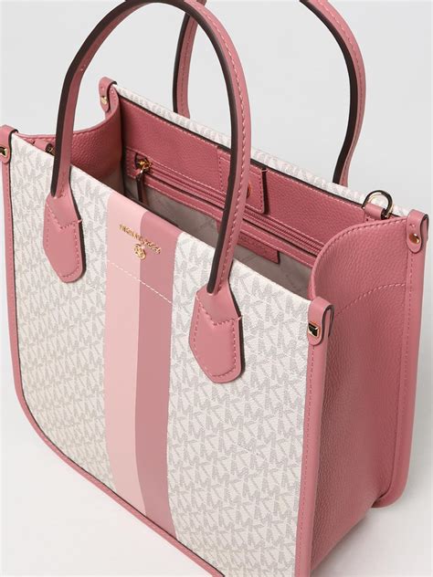 michael kors pink plastic purse|Michael Kors pink canvas tote.